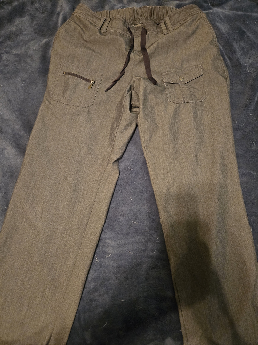 Women's Adar Gray Heather Scrub Pants